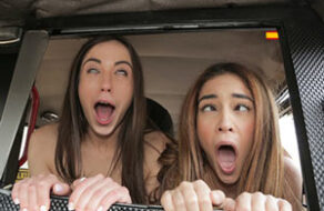 jovenes españolas folladas en el taxi